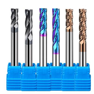 China Process Customized 1/4 Inch Tungsten Carbide Stainless Steel Tungsten Carbide Router End Mill CNC Dual Flute Roughing 6mm Set 65 20 Tool Actions for sale