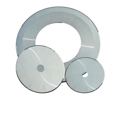 China Factory Carbide Circular Knife Tungsten Slitting Machine Round Nonwoven Pneumatic Rotary Flat Cutting Blades Paper Cutter Blades for sale