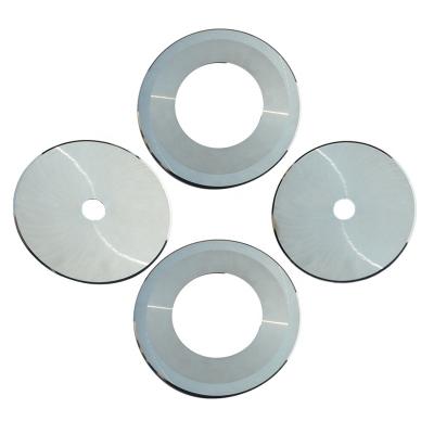 China Carbide Cutting Bearing Rotary Circular Paper Cutter Pet Sheet Coil Round Metal Slitter Slitter Machine Cutter Blade Circular Blades for sale