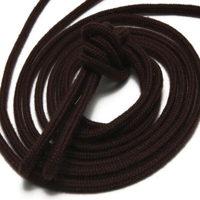 China Round 3mm Polyester Cotton Around Martin Boots Elastic Laces Martin Boots Elastic Laces Casual Shoes Manufacturer High Top Leather Shoes for sale