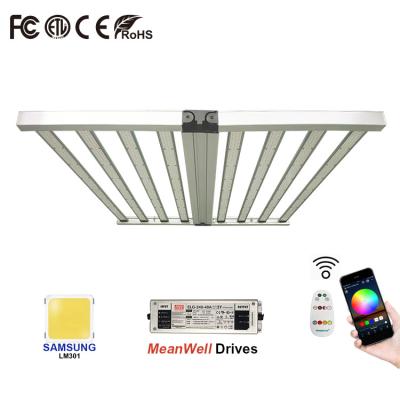 China Seed Starting 720W Foldable Smart Bar LED Grow Light With Dimmable Remote Control Full Spectrum Wireless Mesh Lm Indoor Plants for sale