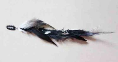 China Black Feather Hair Extension for sale