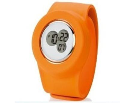 China Micky silicone slap bracelet watch for sale