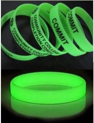 China Glow Silicone Bracelet for sale