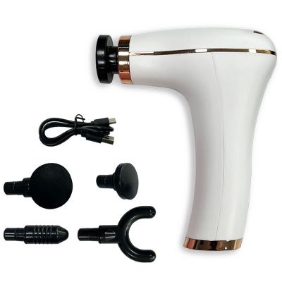 China Rechargeable Vibration Muscle Massage Gun Fascia Gun Massage Stick Adjustable Massage Gun for sale