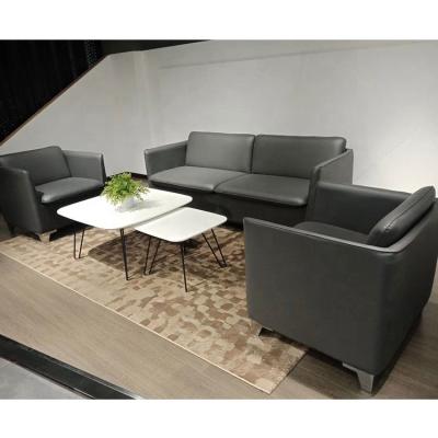 China Convertible High End Home Furniture Modern Design Commercial Office Building Sofa Set Leather Office Desks for sale