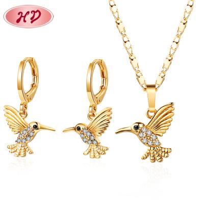 China Offer FASHIONABLE wholesale jewelry elegant jewelry set birds animals design artificial jewelry earrings and necklaces set online for sale