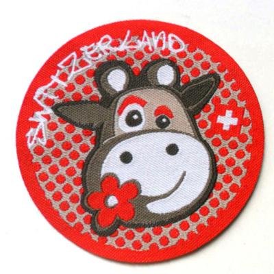 China Handmade custom wholesales woven patch logo iron on backing manufacturer woven label patches embroidery patch for sale