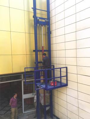 China Industrielle Stahl-Schere Lift-Tisch 48 Zoll Lift-Höhe Gelb Schaltfläche Steuerung zu verkaufen