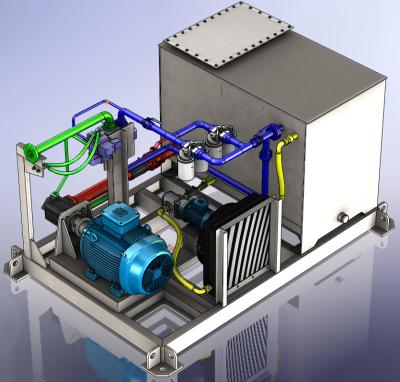 China Unidades concéntricas profesionales de la energía hydráulica con CE de poco ruido del motor en venta