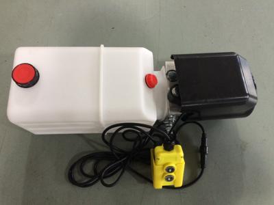 Cina Orizzontale Mini Hydraulic Power Packs a semplice effetto del motore di CC 12V per il rimorchio dello scarico in vendita