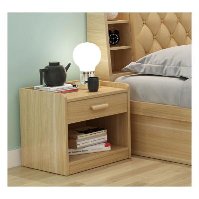 China Storage Function Wooden Nightstand High End Bedroom Bedstand Sidetable One Drawer For Sale for sale