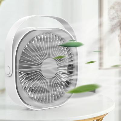 China USB Rechargeable Mini Portable Fan Home Appliances Small Portable Air Conditioner Fans Air Cooling Desktop Fans for sale