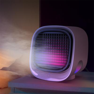 China Mini Air Coolers Portable USB Rechargeable Air Conditioner Room Air Conditioner Strong Wind Air Cooling Desktop Fans for sale