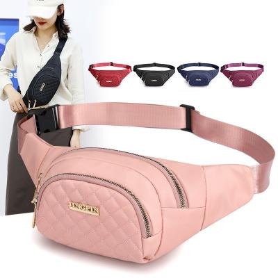 China Factory Wholesaler 2 Zippers Long Shoulder Strap Water Proof Single Belt Sports Casual Waist Bag for sale