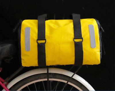 China Custom Waterproof Travel Multifunctional PVC Bicycle Trunk Saddle Bag In Cubes Durable Large Packing Wholesaler for sale