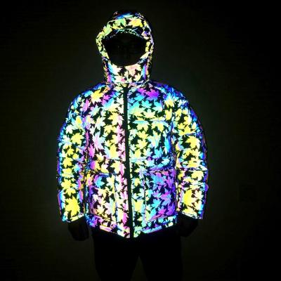 China M-2XL Designer QUICK DRY Glow In The Dark Colored Hemp Maple Leaf Men Women Bubble Thoughtful Stripper Coat for sale