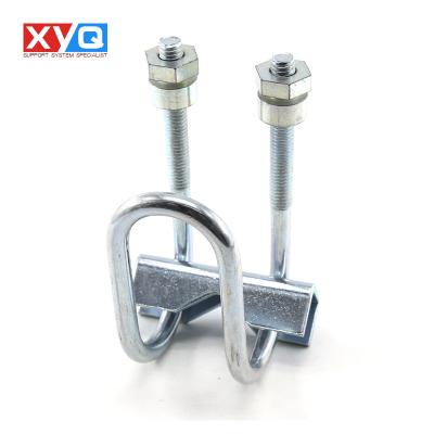 China Healthcare Double U-bolt pipe clamp Strut Clamp unistrut channel fitting pipe hangers seismic sway brace lateral support for sale