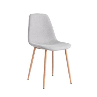 China Modern Home Camfortable Italian Design Furniture Chair Metal Legs Upholstery Velvet Fabric Seat Dining Chair for sale