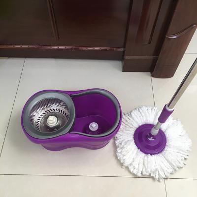 China Sustainable Household Cleaner 360 Rotating Microfiber Rotation Squeeze Floor Cleaning Bucket Mop Set for sale