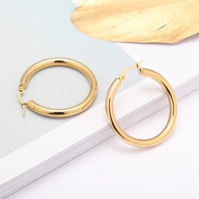 China FASHIONABLE Hot Selling Cheap Wholesale High Quality Stainless Steel Circle Earring For Women for sale