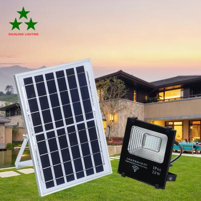 China Hotel Powerful Motion Sensor Emergency Light Rechargeable Solar Led Aluminum Solar Flood Light for sale