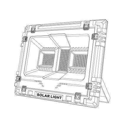 China High Quality High Quality Solar Sports Stadiums IP65 RGB Flood Light Reflector Solar Light For Garden Outdoor Place for sale