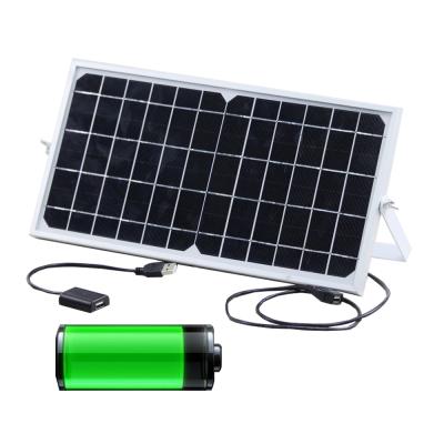 China Dual Panel 8w USB 5v Home System Solar Outdoor Portable Solar Charger Solar Mobile Phone Charger for sale