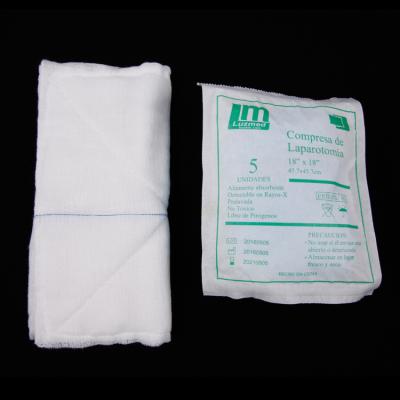 China 100% Cotton Prewashed Surgical Abdominal Pad Lap Sponge Supplier for sale