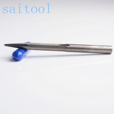 China CNC Process Saitool Taper Ball Nose Router Bit For Engraving Wood for sale