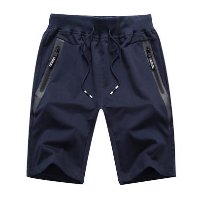 China Casual Comfy Anti-Wrinkle Mens Shorts Drawstring Zipper Pockets Elastic Waist Workout Shorts for sale