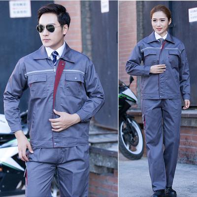 China Reflective Cotton Stripe Men Women Workwear Uniforms Work Suits Insurance Work Wear for sale