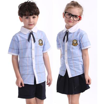 China Factory Good Quality New School Designs Unisex Children Primary School Uniform For Summer for sale