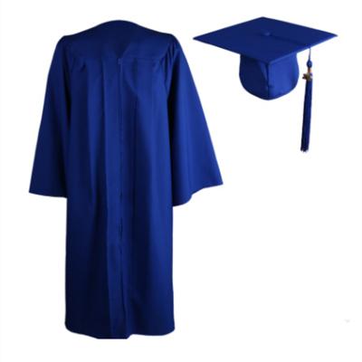 China Wholesale School Graduation Gown Cheap Adult College Polyester Matte Graduation Gown for sale