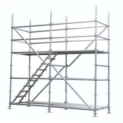 China High Quality Double Wide Structure Aluminum Pipe Scaffolding Tower With Ladder for sale