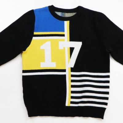 China 2021 Autumn winter viable children's pullover newborn boys' knitted sweater casual long sleeve sweater for sale