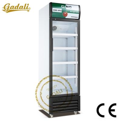 China Single-temperature supermarket glass door soft drink freezer+ juice freezer for sale