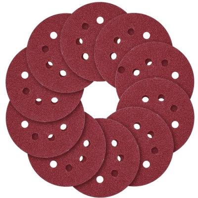 China Germany Line 5 Inch/125mm 8Hole Long Life High Performance Hook And Loop Sanding Discs 24 Grit Round Sandpaper Orbital Sanding Paper Disc 3000 Assorted for sale