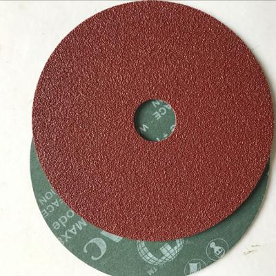 China Long Life Industrial Aluminum Oxide Resin Abrasive Fiber High Performance Grade Sanding Discs With Center Hole for sale