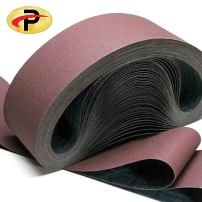 China 75*533mm Metal or Wood Aluminum Oxide Polishing Sanding Belt for Wood and Metal for sale