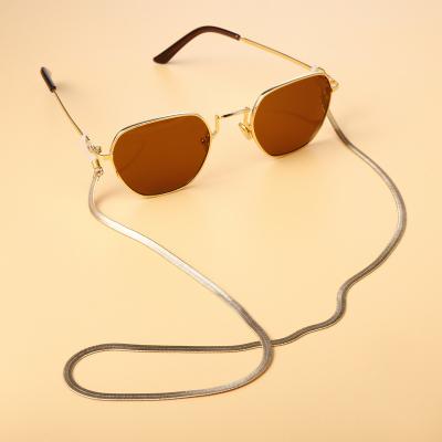 China Fashion Hiphop INS Gold Eyewear Chain Snake Chain Sunglasses Punk Hot Selling Light Strings For Girls for sale