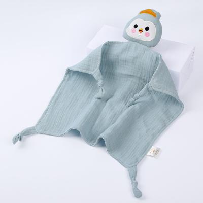 China Anti-Static Super Soft High Quality 100% Polyester Stuffed Baby Calming Towel for sale