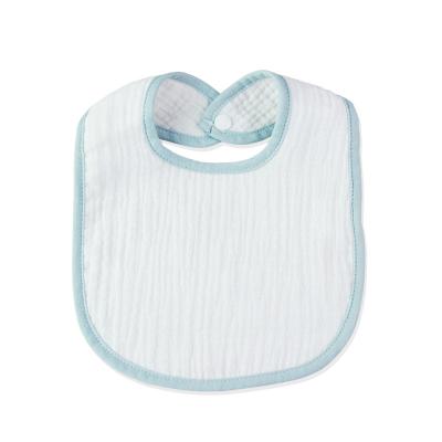 China Interesting U-shaped Bibs Baby Boy Solid Color BPA Free Cotton Muslin Gauze Baby Bibs for sale