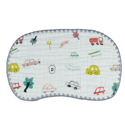 China Durable High Quality Goods Using Various Summer Spring Baby Gauze Pillow For Newborn Baby Flat Pillow 10 Layer Custom Cotton for sale