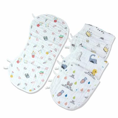 China Amazon Hot Sale Washable Baby Towel Organic Cotton Washed Gauze Super Soft Custom Baby Burp Clothes for sale