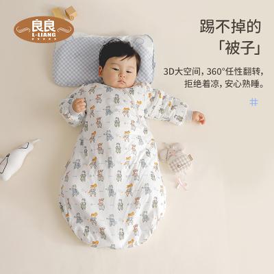 China Baby Boys Girls Sleeping Bag Long Sleeve Winter Warm Covering Envelope Organic Detachable Portable Clothes Bedding Comforter for sale