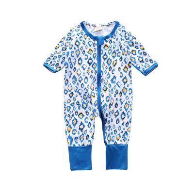 China 100% Cotton Baby Rompers Baby Clothes Newborn Baby Rompers Bamboo Zipper Boys And Girls for sale