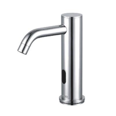 China Sense Faucets Luxury Brass Electric Infrared Lavatory Faucet, Deck Mounted Sensor Faucet For Cold Water Only for sale