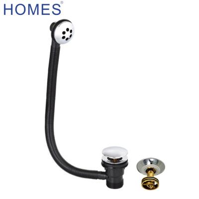 China EU Drainer Brass Drain Bath Shower Easy Cleaning Waste CP With Remove Clic-Clac for sale