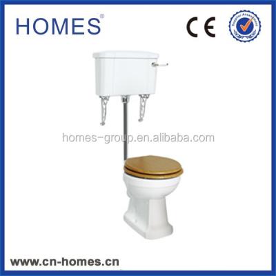 China Closestool Traditional Low Level Flush Pipe Toilet Closestool Completed KIT for sale